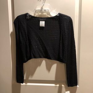Black cardigan